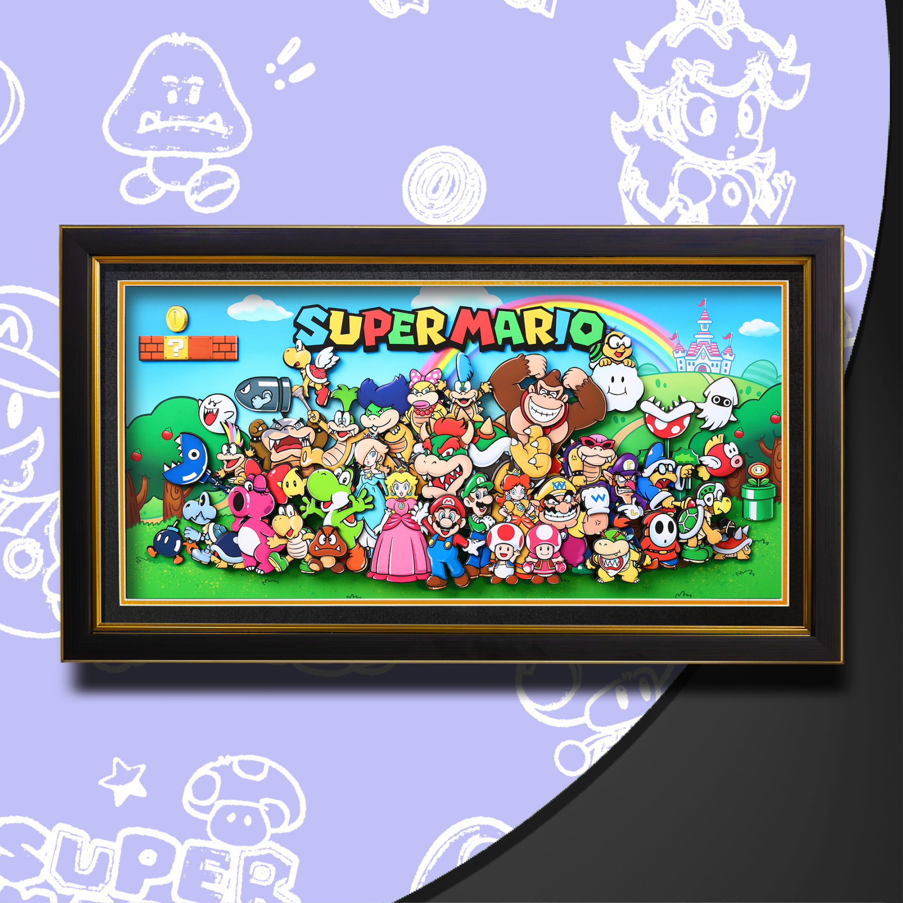 超級瑪麗 3D立體畫-CASEZONE