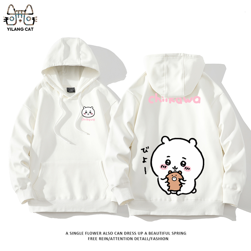 Chiikawa聯名衛衣2025秋冬新款親子情侶裝連帽衛衣