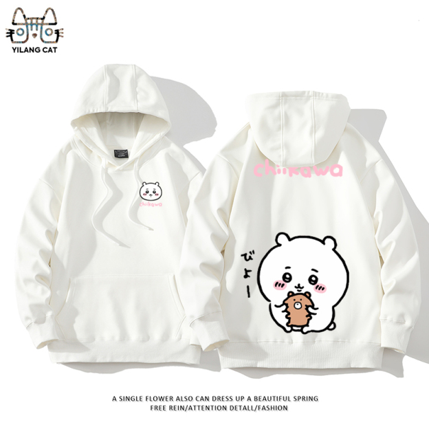 Chiikawa聯名衛衣2025秋冬新款親子情侶裝連帽衛衣