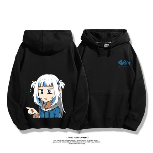 Gawr Gura 2025秋冬新款 親子情侶男女連帽衛衣-ZUIHANG SHOP