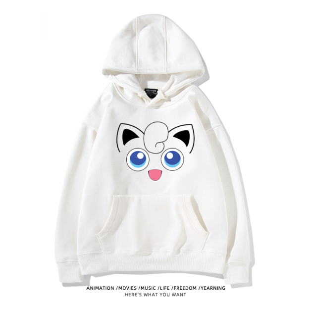 寶可夢 聯名衛衣2024秋冬新款親子情侶裝薄絨款連帽衛衣