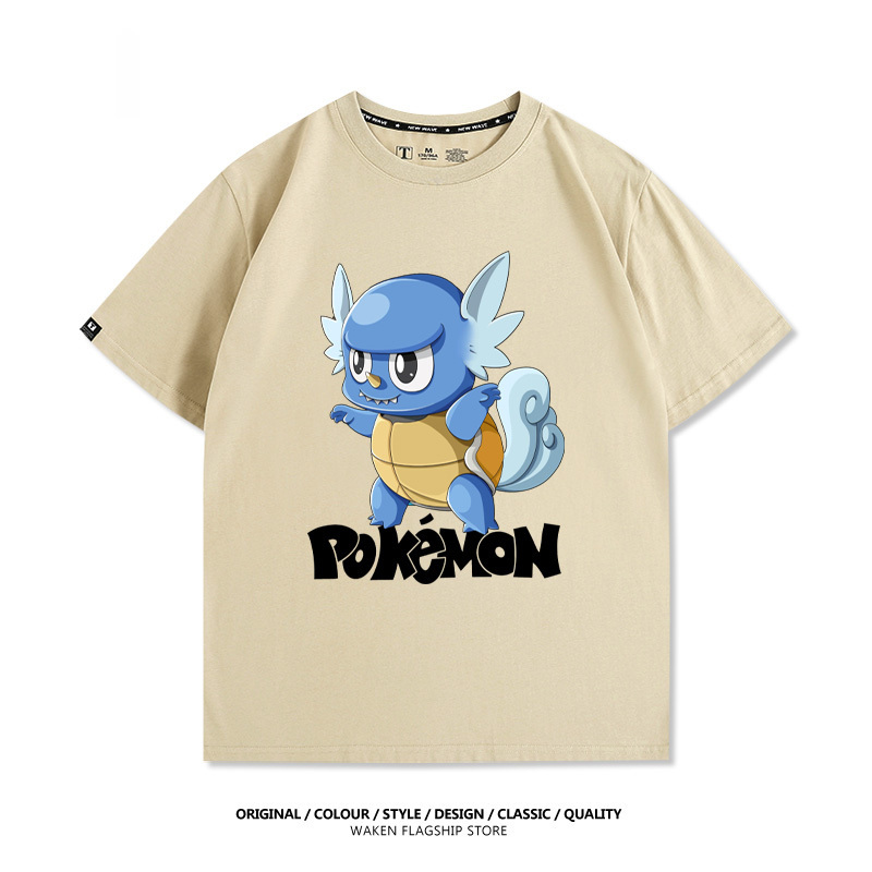 LabubuX寶可夢 印花短袖T恤-CASEZONE