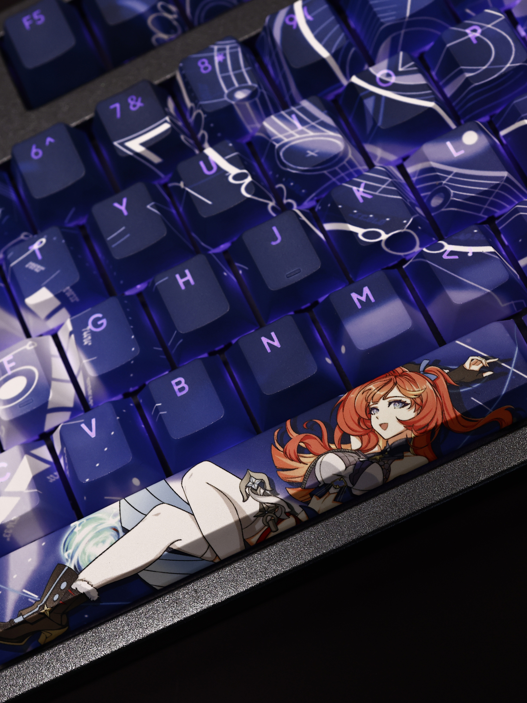 希娜狄雅透光RGB108鍵標準配列衛星軸鍵帽-CASEZONE