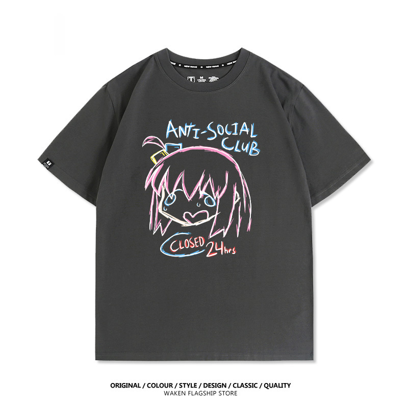 孤獨搖滾 後藤一里 印花短袖T恤-CASEZONE