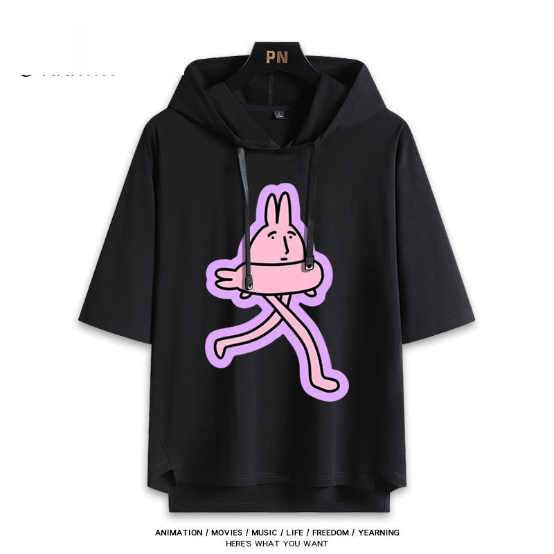 粉紅兔子My Friend Rabbit 連帽短袖T恤