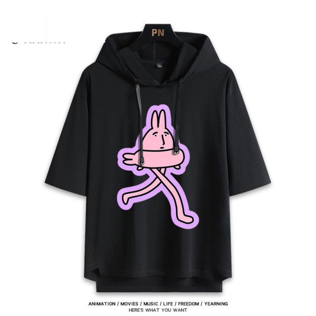 粉紅兔子My Friend Rabbit 連帽短袖T恤