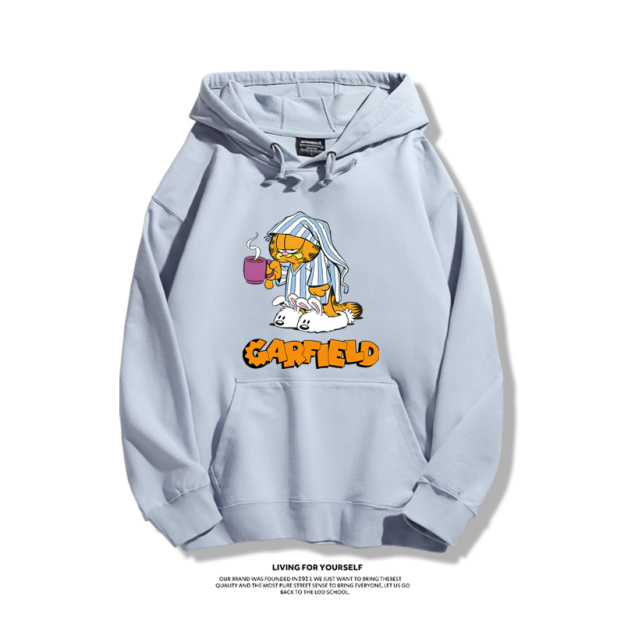 加菲貓新款 親子情侶男女款連帽衛衣-CASEZONE