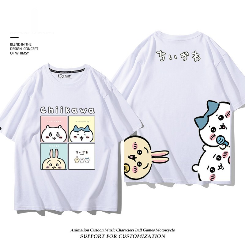 Chiikawa 2025親子情侶男女同款 印花短袖T恤-CASEZONE