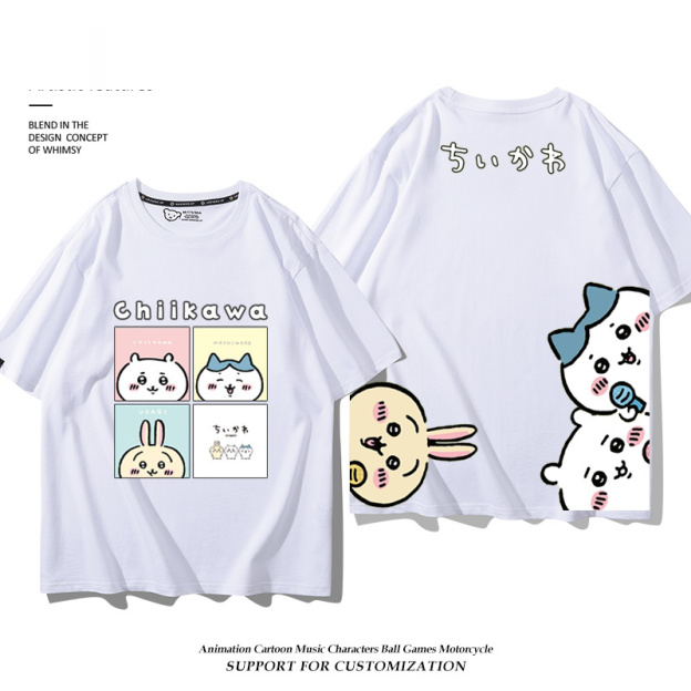 Chiikawa 2025親子情侶男女同款 印花短袖T恤-CASEZONE