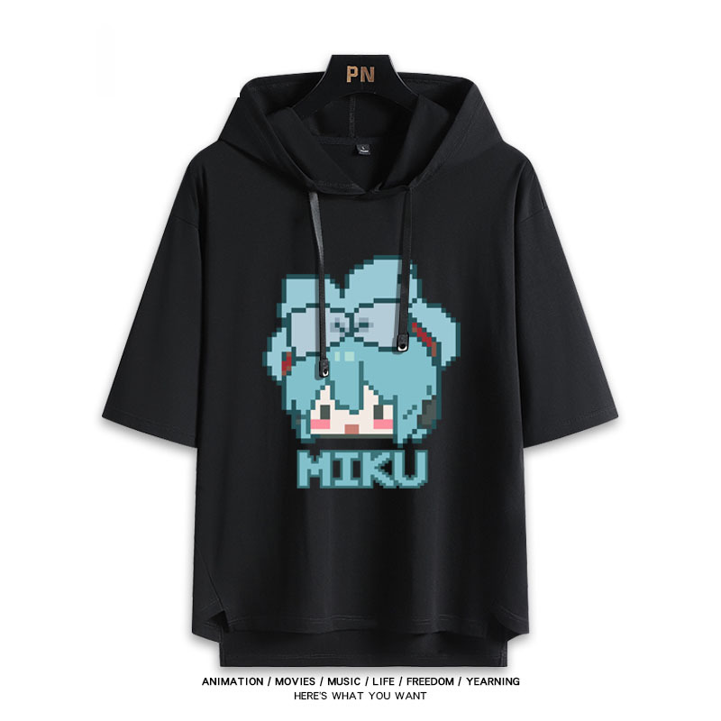 初音未來 連帽短袖T恤-CASEZONE
