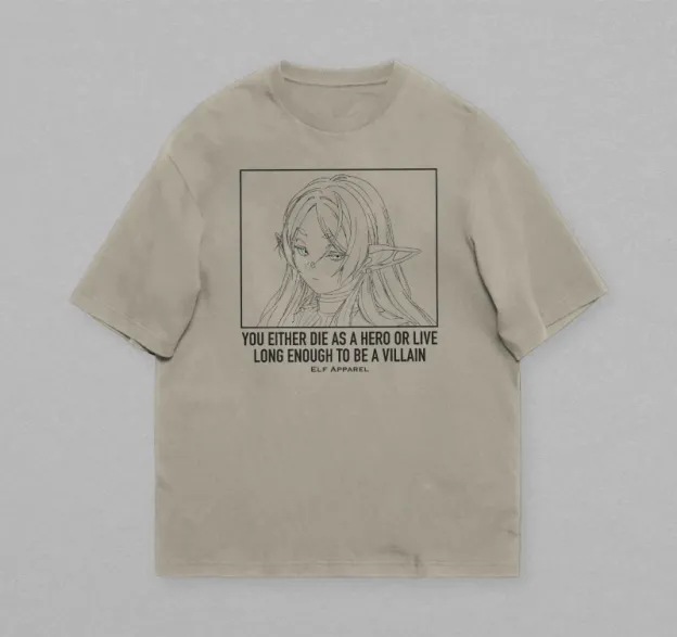 Sousou no Frieren 葬送的芙莉蓮 印花短袖T恤