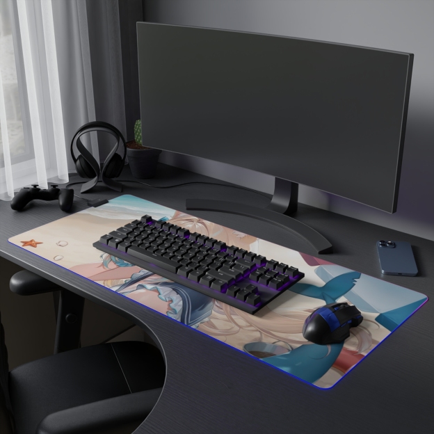 SamekoSaba 主題桌墊 LED遊戲滑鼠墊-CASEZONE