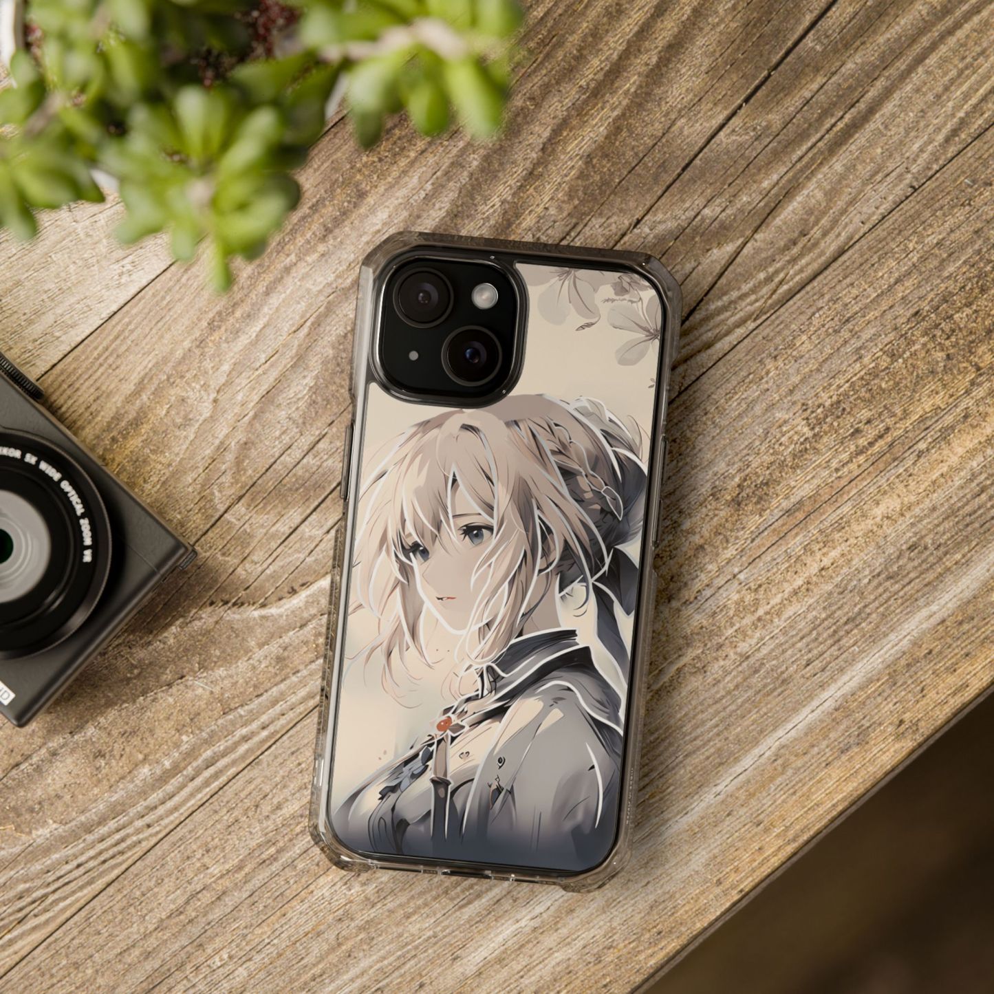 紫羅蘭永恆花園透明磁吸防摔手機殼-ZUIHANG SHOP