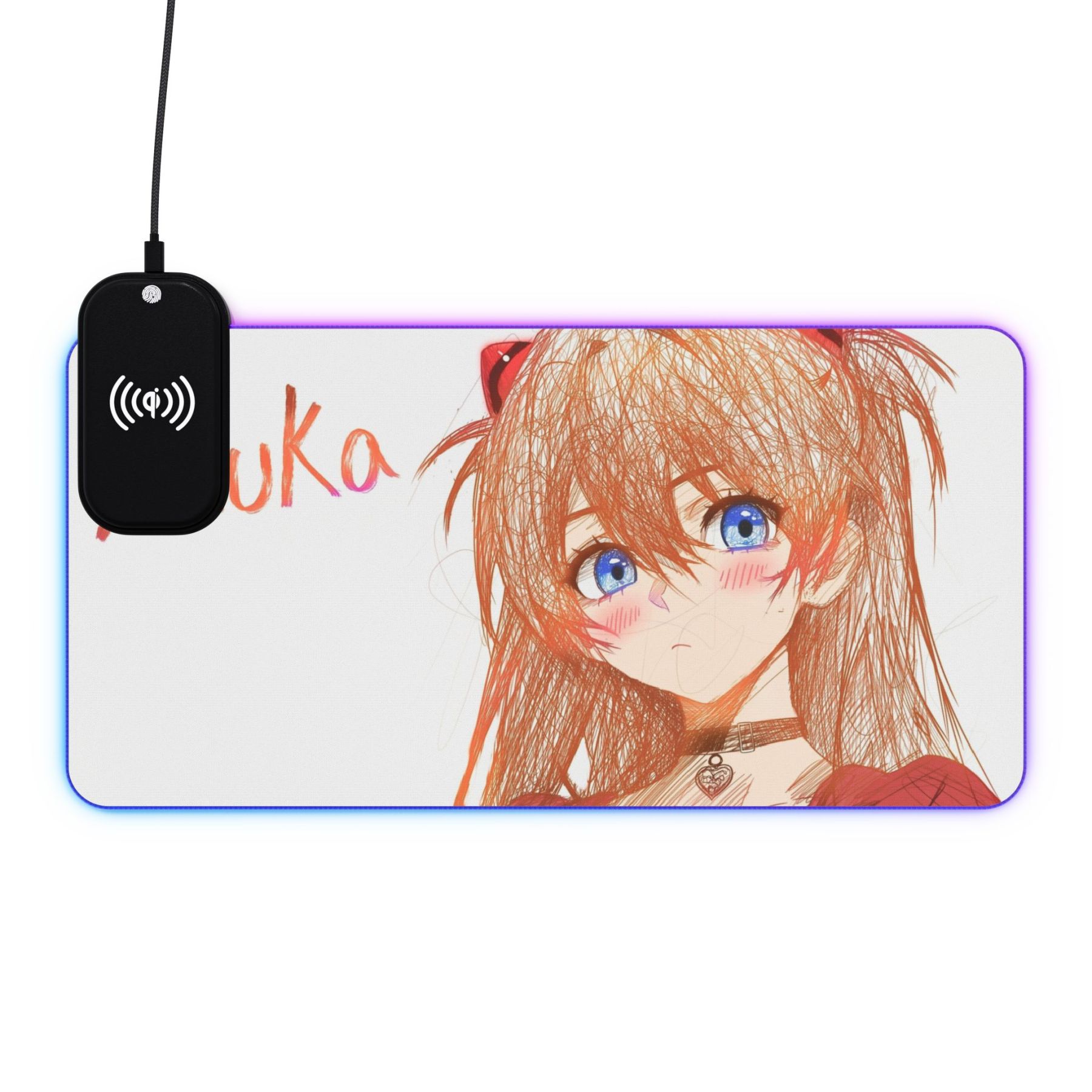 亂線畫風 主題桌墊 LED遊戲滑鼠墊-CASEZONE