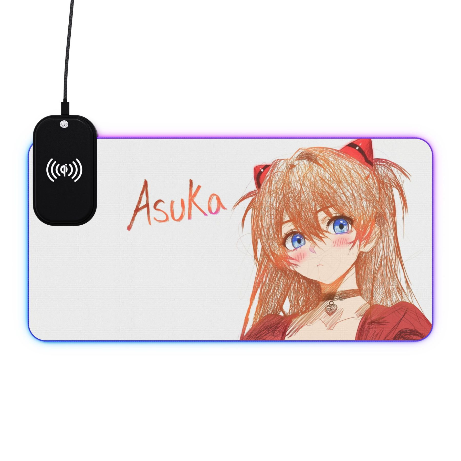 亂線畫風 主題桌墊 LED遊戲滑鼠墊-CASEZONE