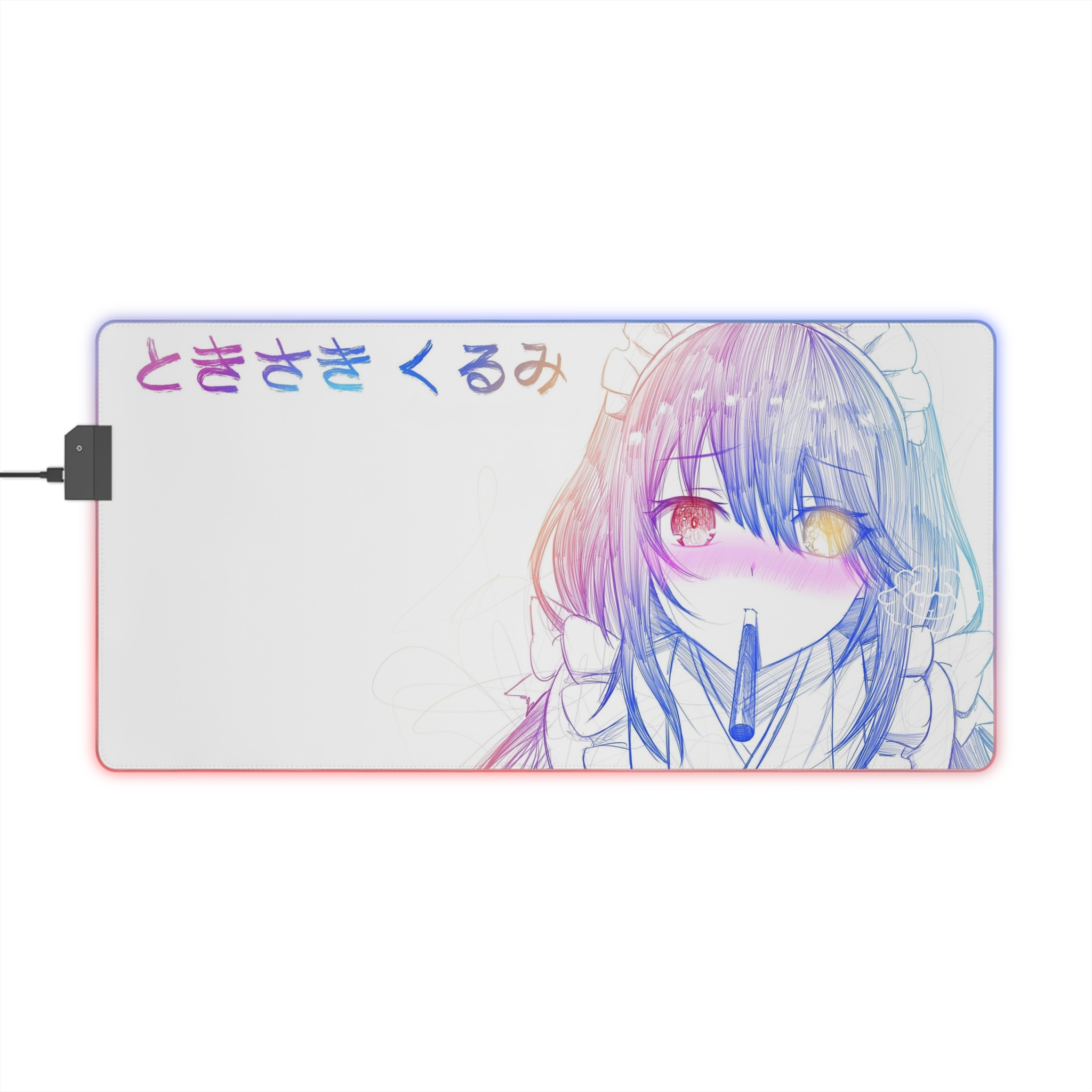 亂線畫風 主題桌墊 LED遊戲滑鼠墊-CASEZONE