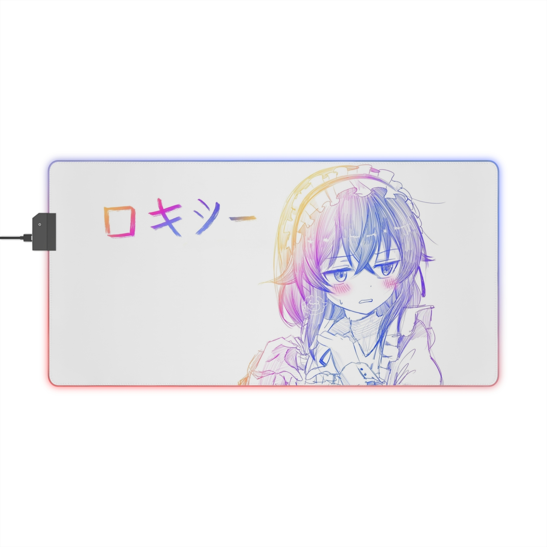 亂線畫風 主題桌墊 LED遊戲滑鼠墊-CASEZONE