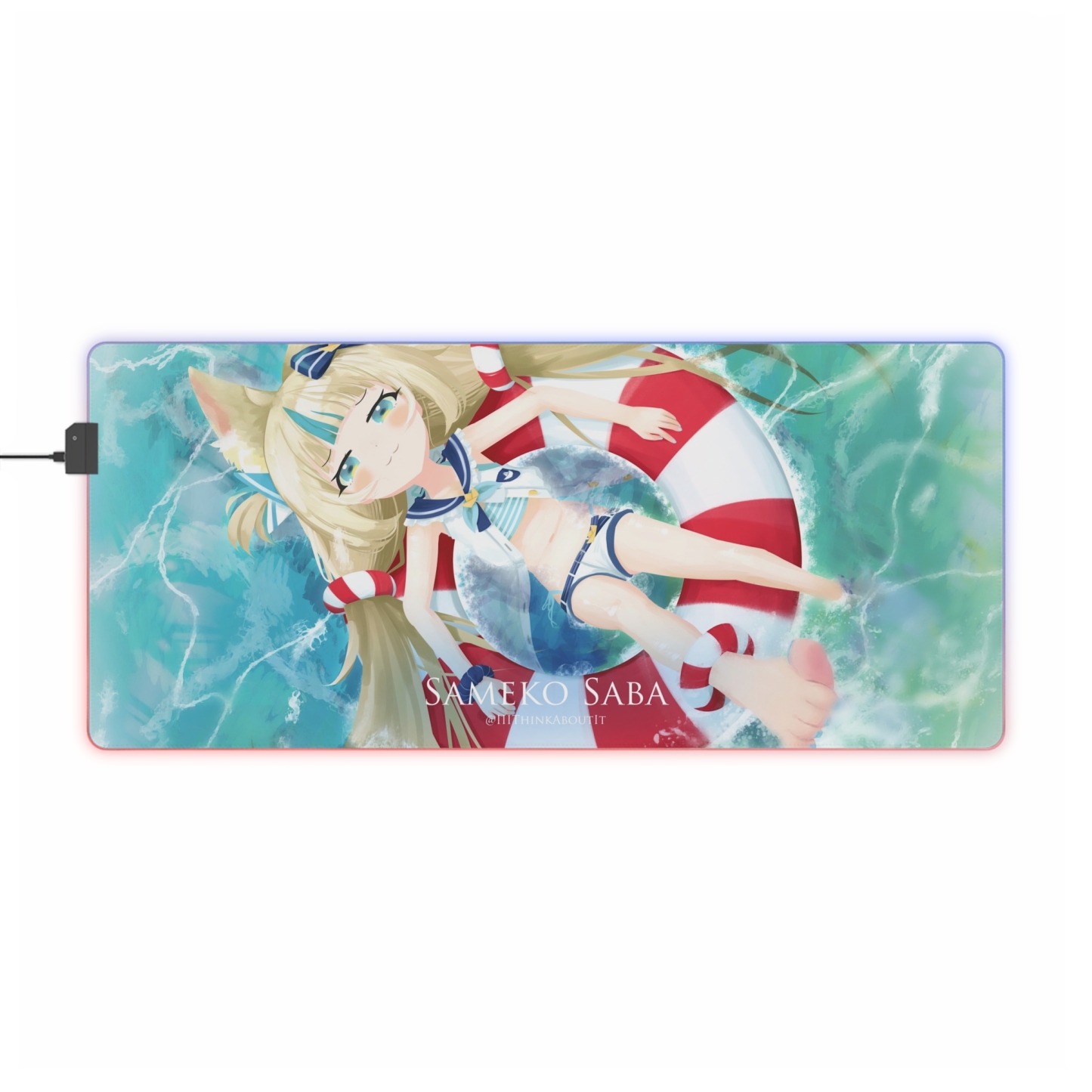 SamekoSaba 主題桌墊 LED遊戲滑鼠墊-CASEZONE