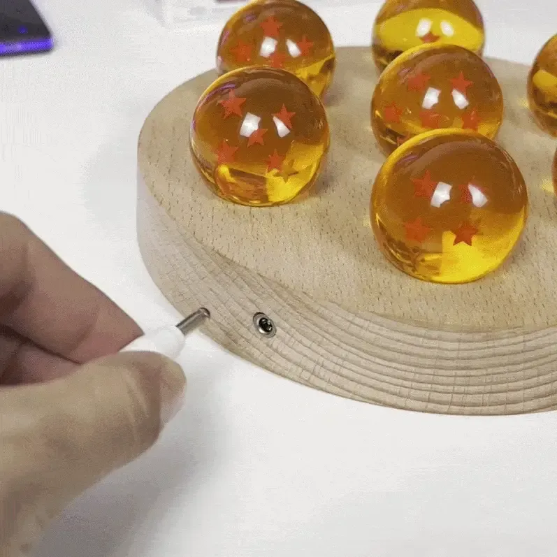 七龍珠神龍龍珠水晶球｜LED 發光創意桌面擺件
