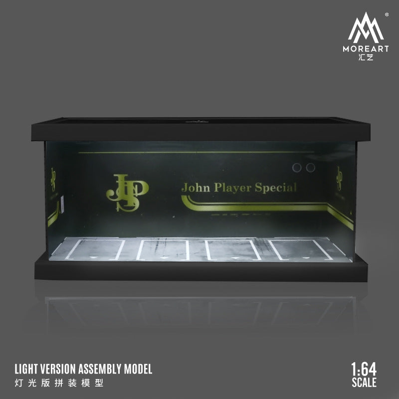 MoreArt 1:64 主題停車四車位燈光版拼裝場景模型-CASEZONE