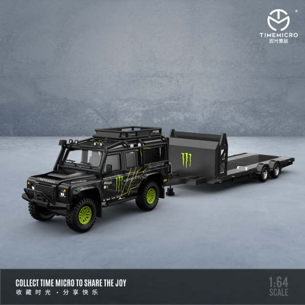 時光1:64 路虎衛士 紅牛 魔爪 萬寶路塗裝仿真合金汽車模型-CASEZONE