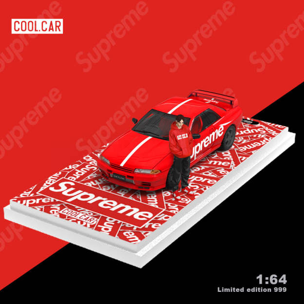 CoolCar 1:64 尼桑400Z GTR32斯堪尼亞貨櫃車 Supreme合金車模型-CASEZONE