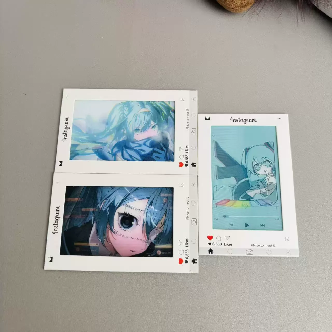 初音未來3D多變眨眼光柵卡