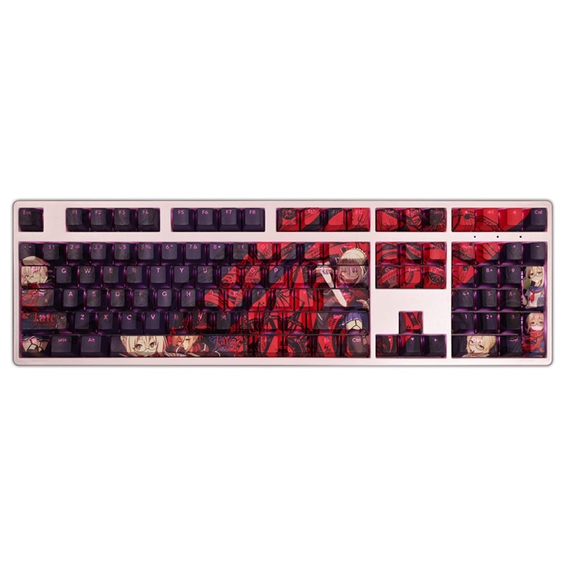 謎之女主角X透光RGB108鍵標準配列衛星軸鍵帽-CASEZONE