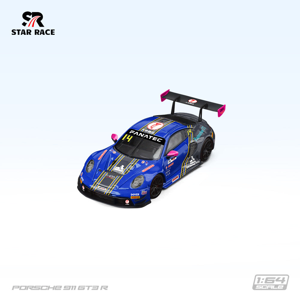 SR 1:64 STAR RACE 保時捷911 GT3 R  合金賽車模型-CASEZONE