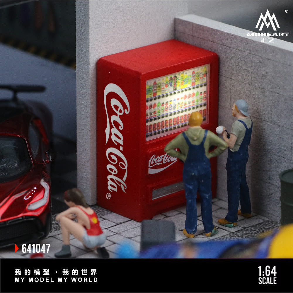 MoreArt 1:64  飲料自動售貨機系列 樹脂仿真場景配件-CASEZONE