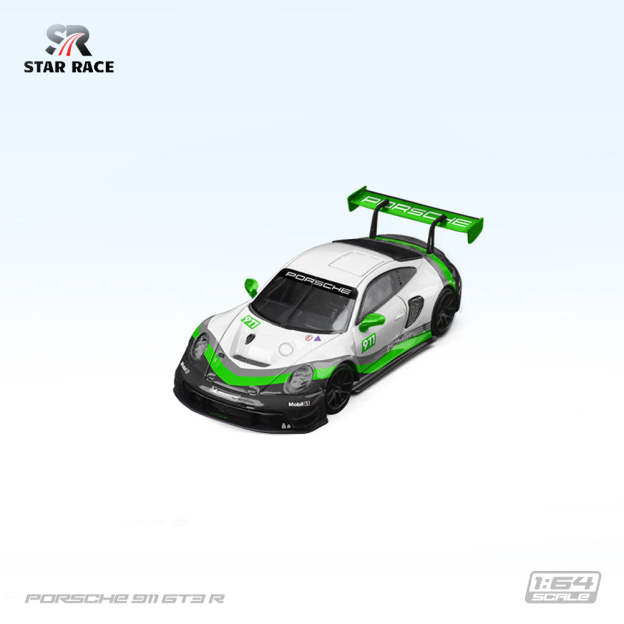 SR 1:64 STAR RACE 保時捷911 GT3 賽車 合金汽車模型-CASEZONE
