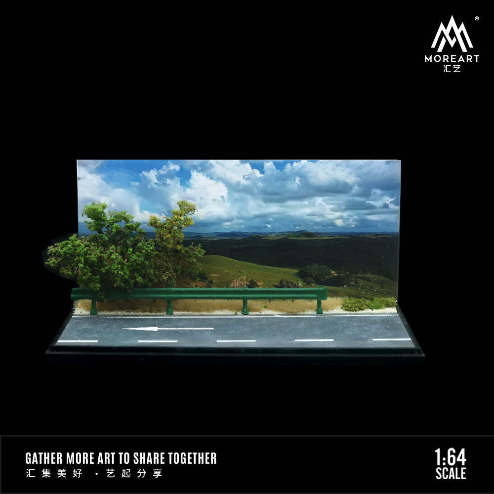 MoreArt1:64 山區公路場景模型 禮品擺件收藏-CASEZONE