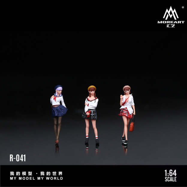 MoreArt1:64  JK少女人偶套裝仿真樹脂模型-CASEZONE
