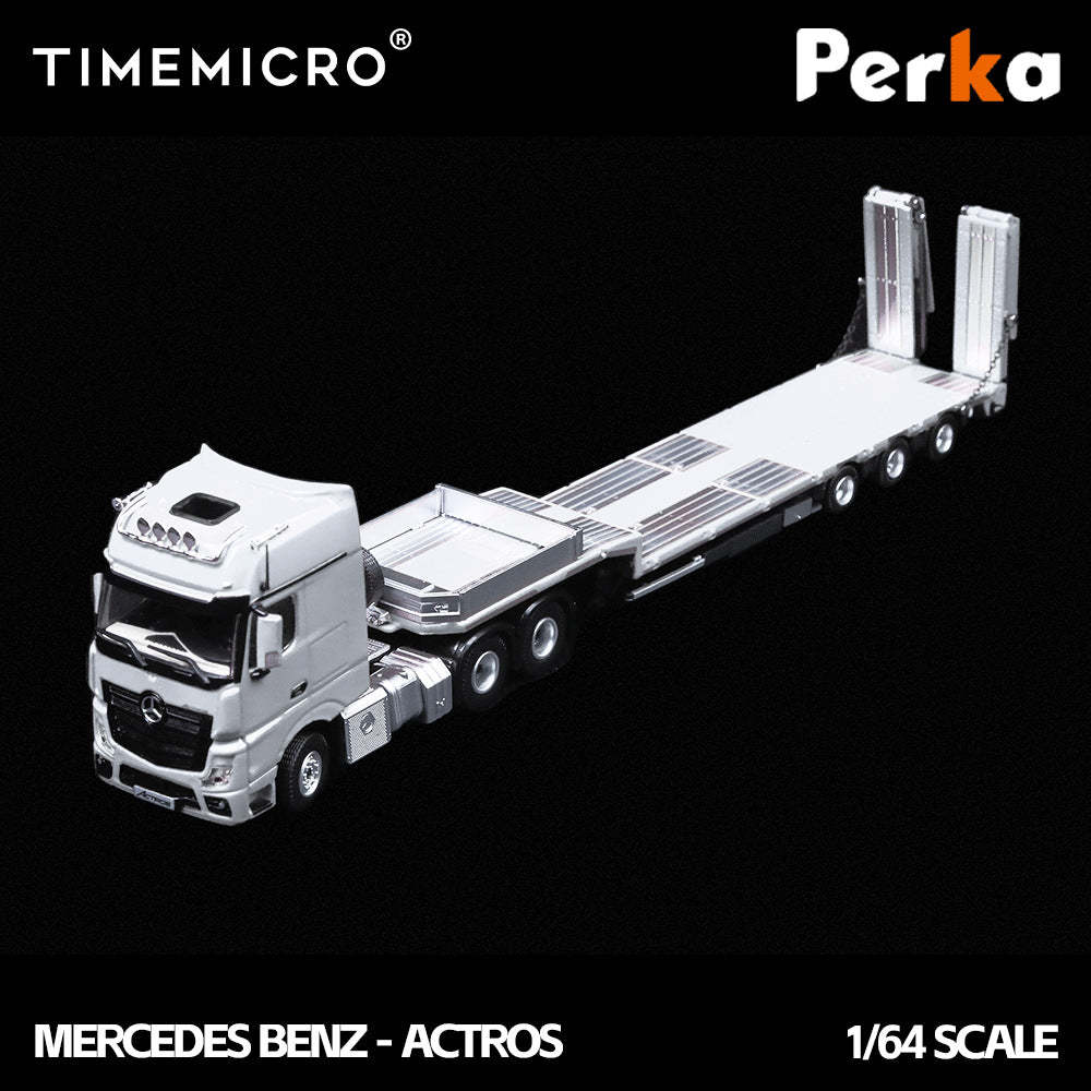TimeMicro & Perka 聯名款 1:64 拖板運輸車 仿真合金汽車模型-CASEZONE