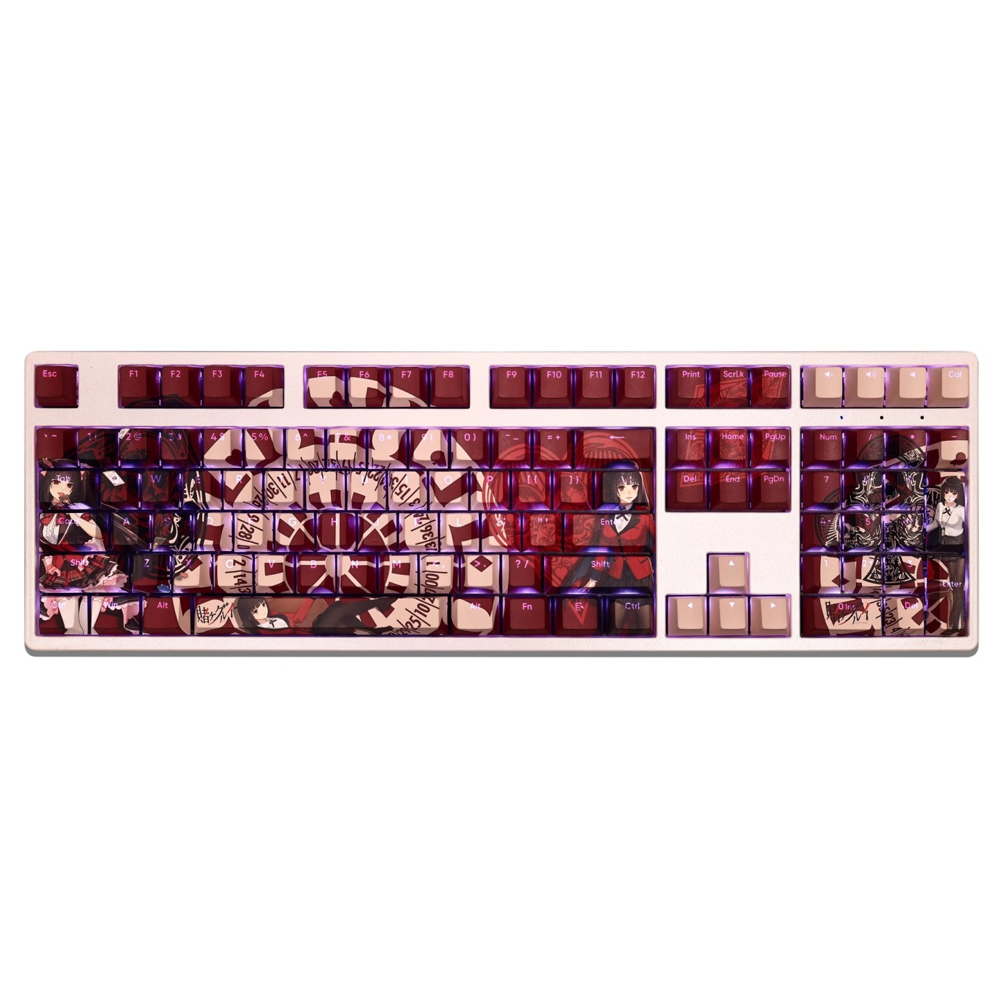 蛇喰夢子透光RGB108鍵標準配列衛星軸鍵帽-CASEZONE