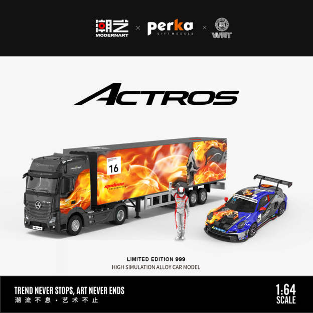 MD 1:64 2025卡雷拉杯Masters組16號 仿真合金車模型-CASEZONE