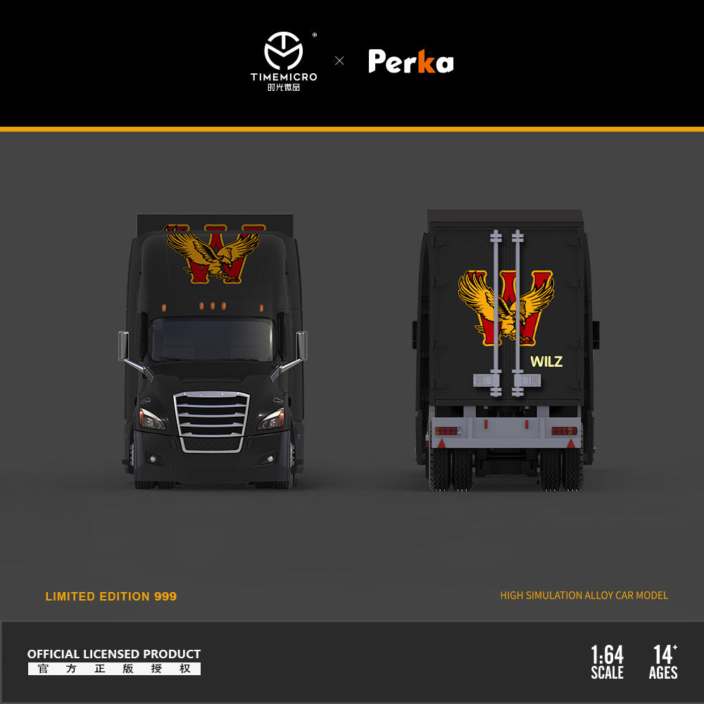 時光& Perka 聯名款 1:64 福萊納貨櫃車 仿真合金汽車模型
