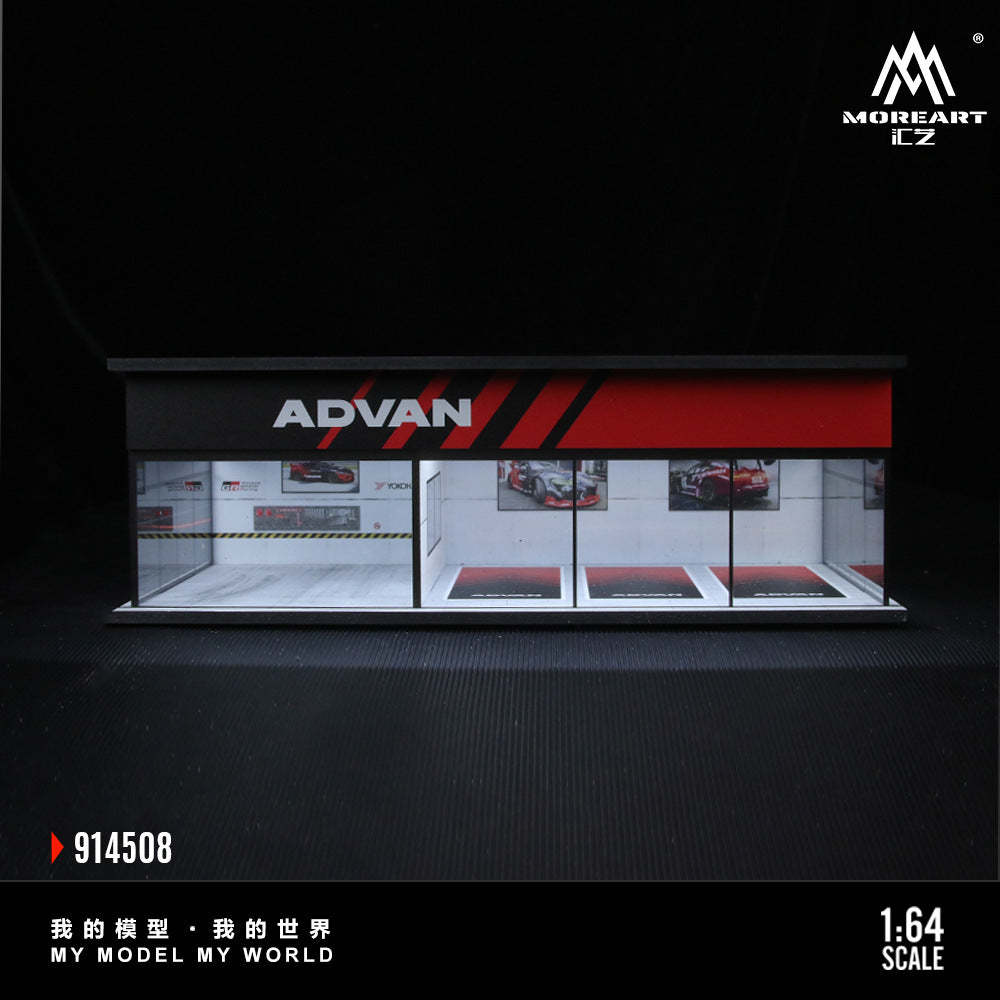 MoreArt 1:64 ADVAN SPOON展廳系列拼裝場景-CASEZONE