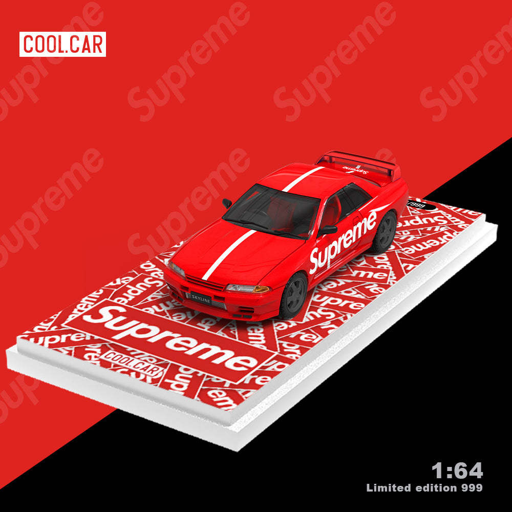 CoolCar 1:64 尼桑400Z GTR32斯堪尼亞貨櫃車 Supreme合金車模型-CASEZONE