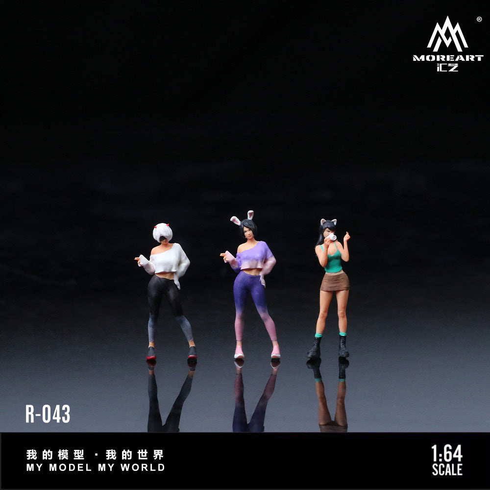 MoreArt1:64  可愛元氣少女套裝仿真樹脂模型-CASEZONE