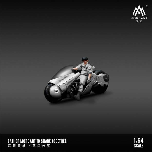 MoreArt1:64 阿基拉機車人偶 仿真樹脂模型-CASEZONE