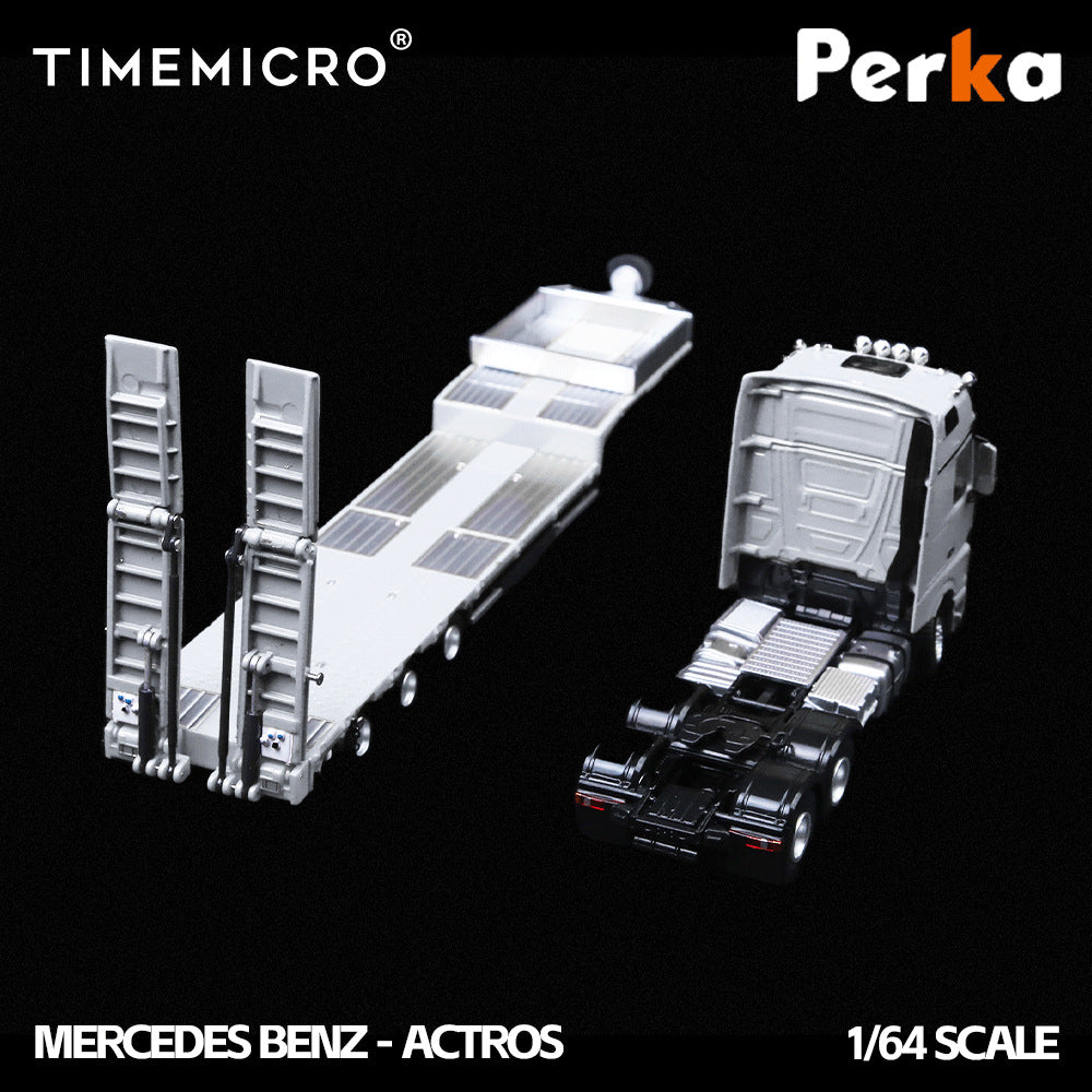 TimeMicro & Perka 聯名款 1:64 拖板運輸車 仿真合金汽車模型-CASEZONE