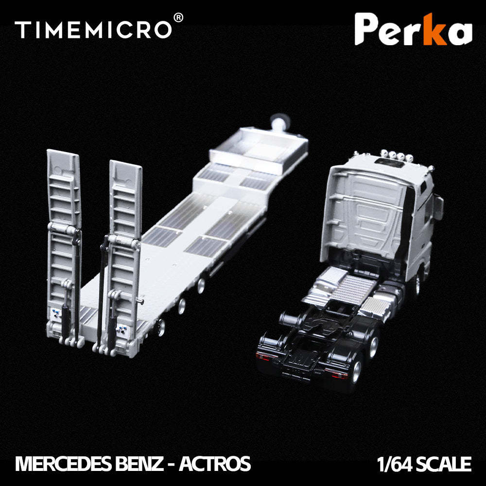 TimeMicro & Perka 聯名款 1:64 拖板運輸車 仿真合金汽車模型-CASEZONE