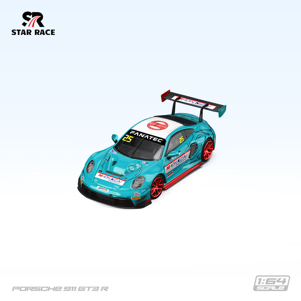 SR 1:64 STAR RACE 保時捷911 GT3 R  合金賽車模型-CASEZONE