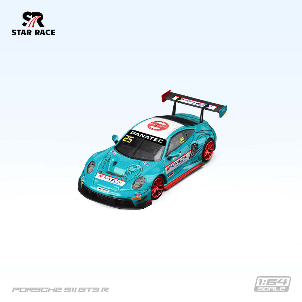 SR 1:64 STAR RACE 保時捷911 GT3 R  合金賽車模型-CASEZONE
