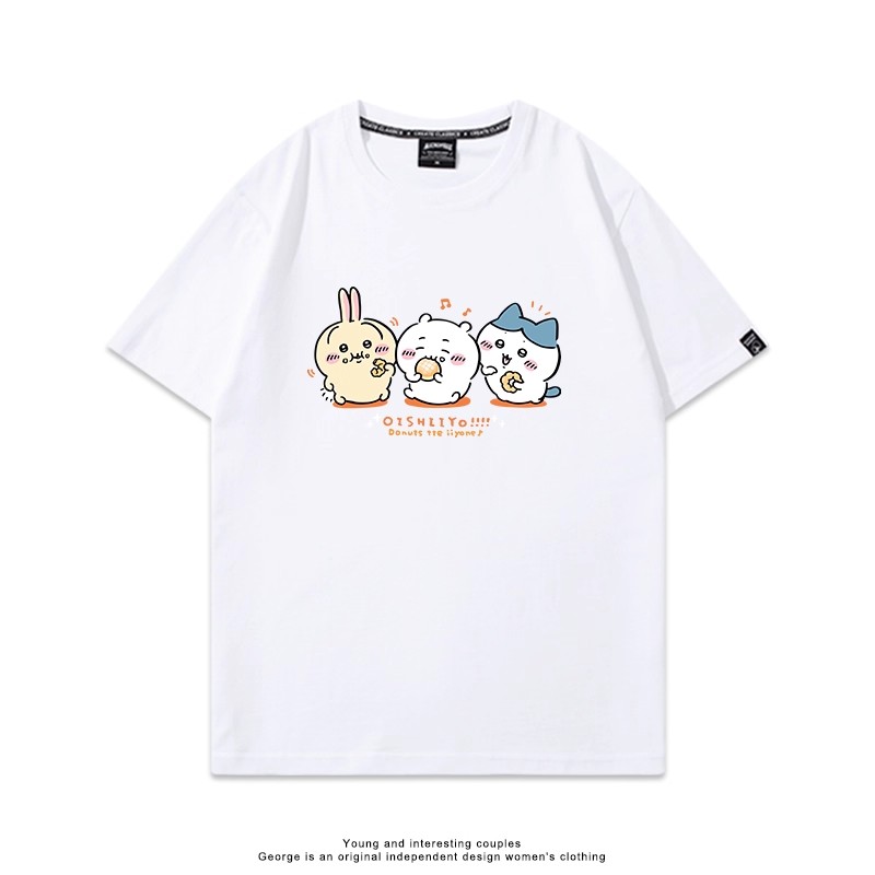 Chiikawa 2025親子情侶男女同款 印花短袖T恤-CASEZONE