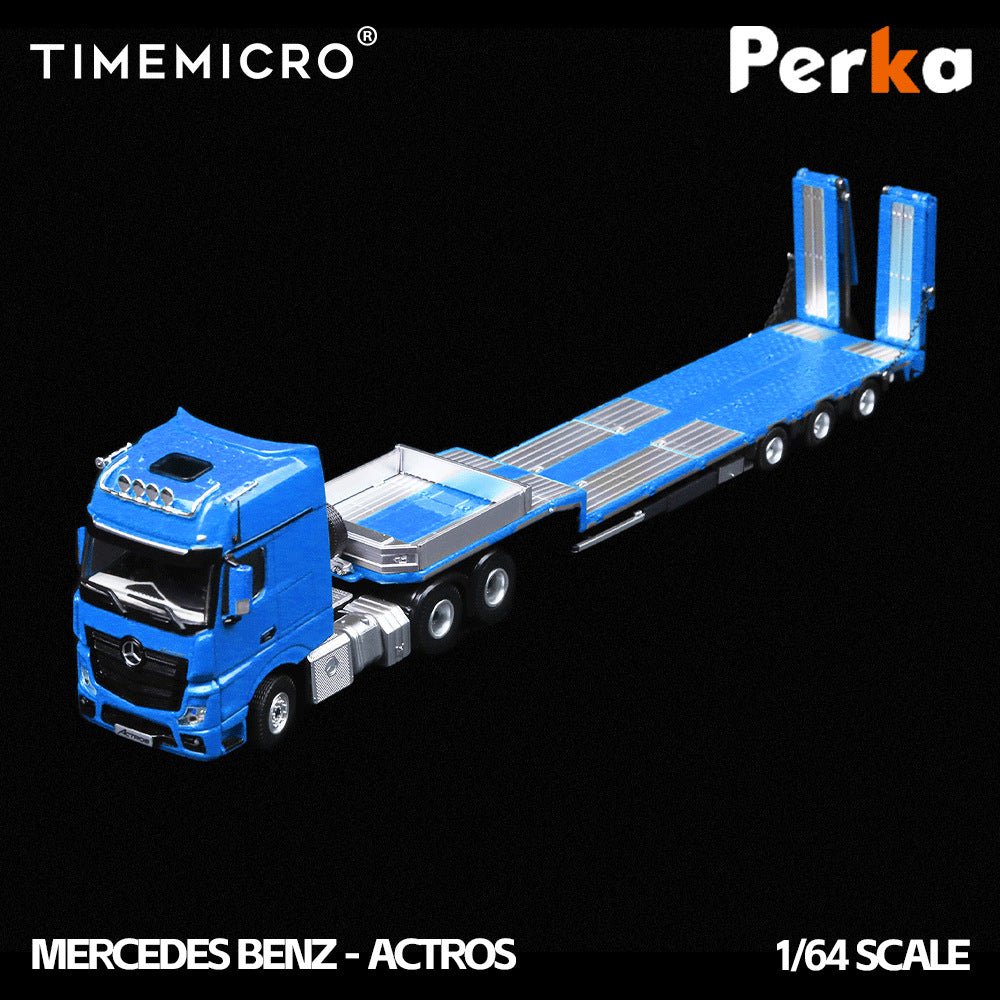 TimeMicro & Perka 聯名款 1:64 拖板運輸車 仿真合金汽車模型-CASEZONE