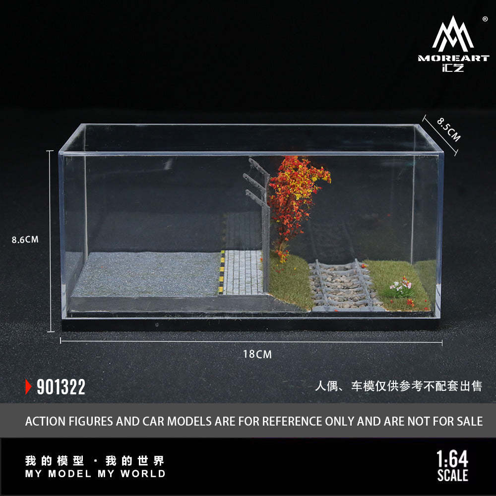 匯藝MoreArt1:64 鐵路風景場景仿真模型-CASEZONE