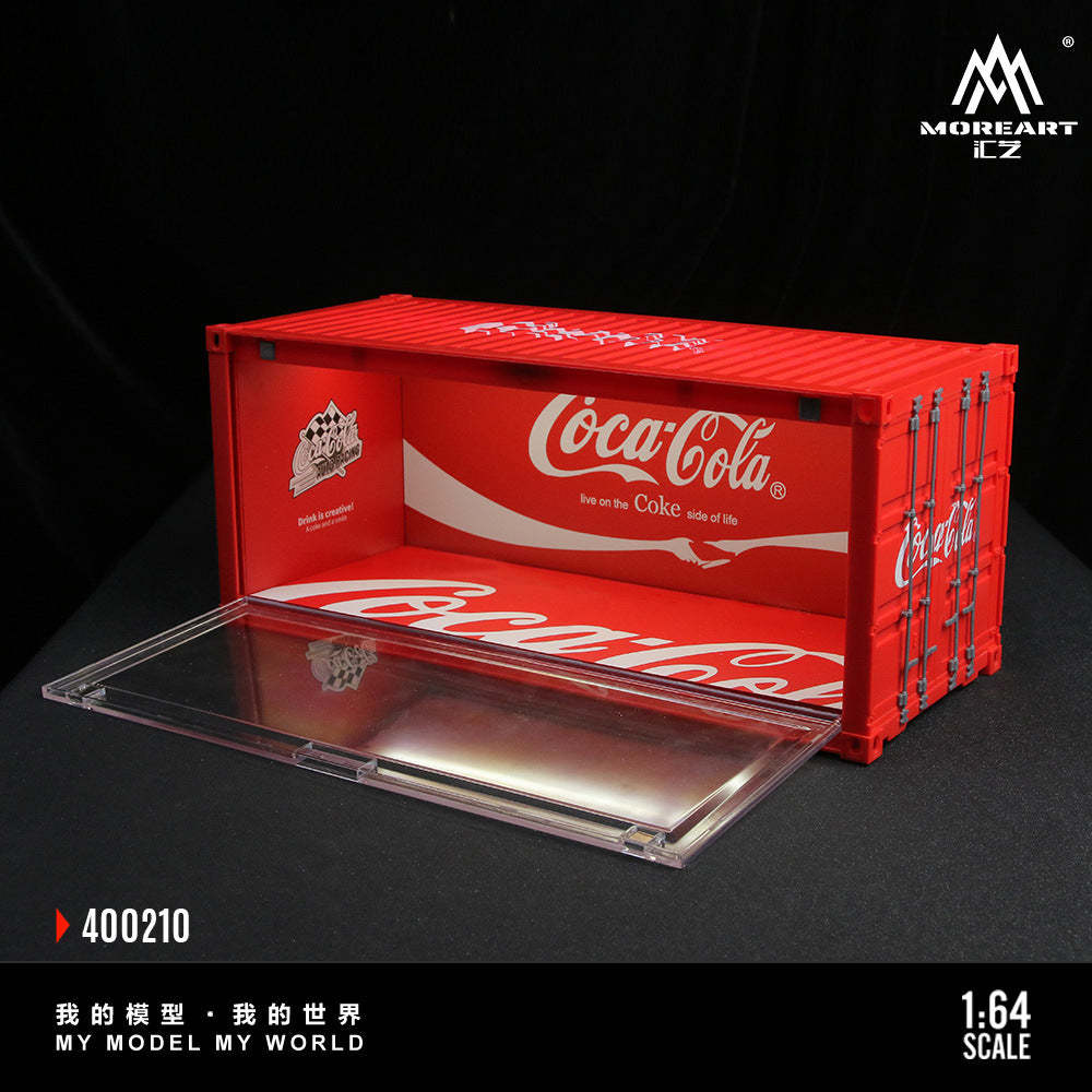 MoreArt  可口可樂和Spoon燈光版集裝箱場景仿真模型-CASEZONE