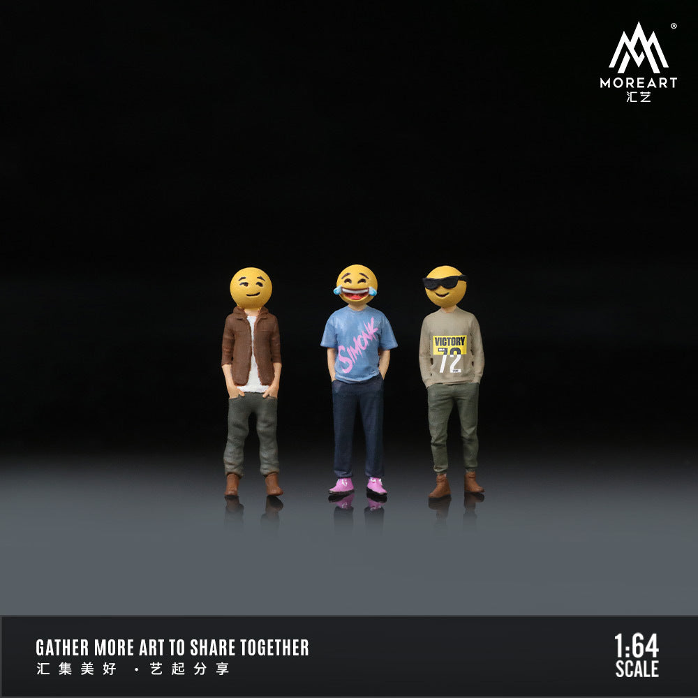 MoreArt1:64  表情包人偶套裝仿真樹脂模型 -CASEZONE